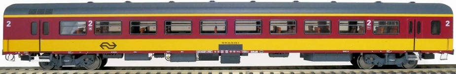 Exact-Train EX11172 - H0 - Personenwagen ICR Beneluxzug nach Belgien mit Figuren, NS, Ep. IV - Wagen 4